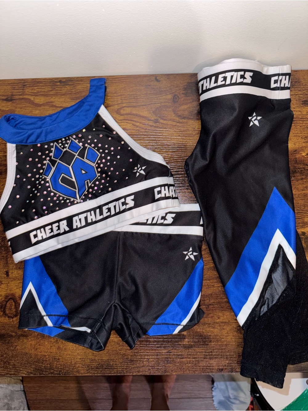 Cheer Athletics Black, Blue & White Cheer Matching Set